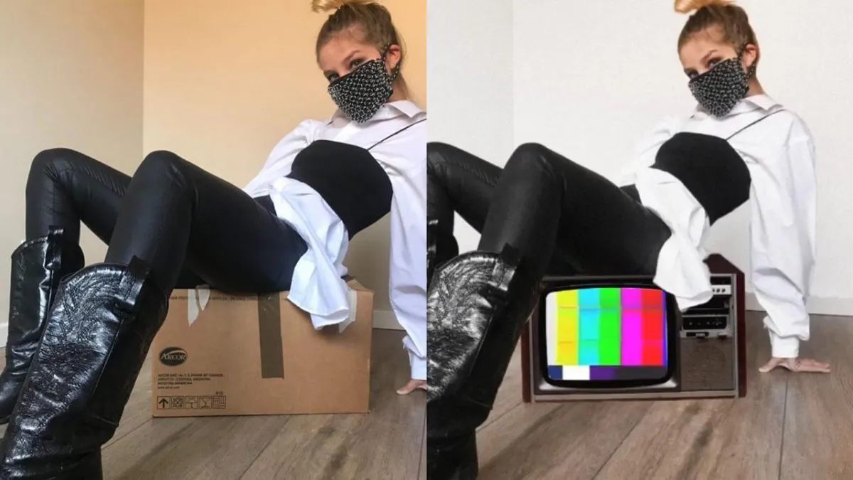 Un antes y después de las producciones que Alana hace desde su casa. (Gentileza: @alana.com.ar )