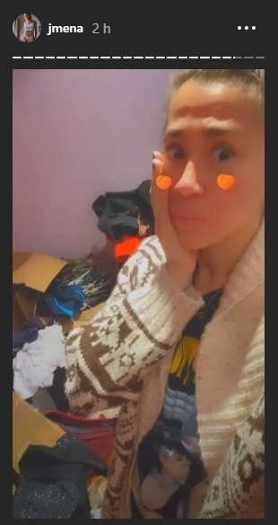 Captura de las historias de instagram de Jimena Barón