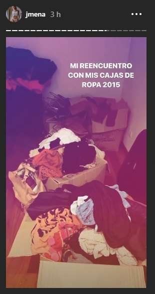 Captura de las historias de instagram de Jimena Barón