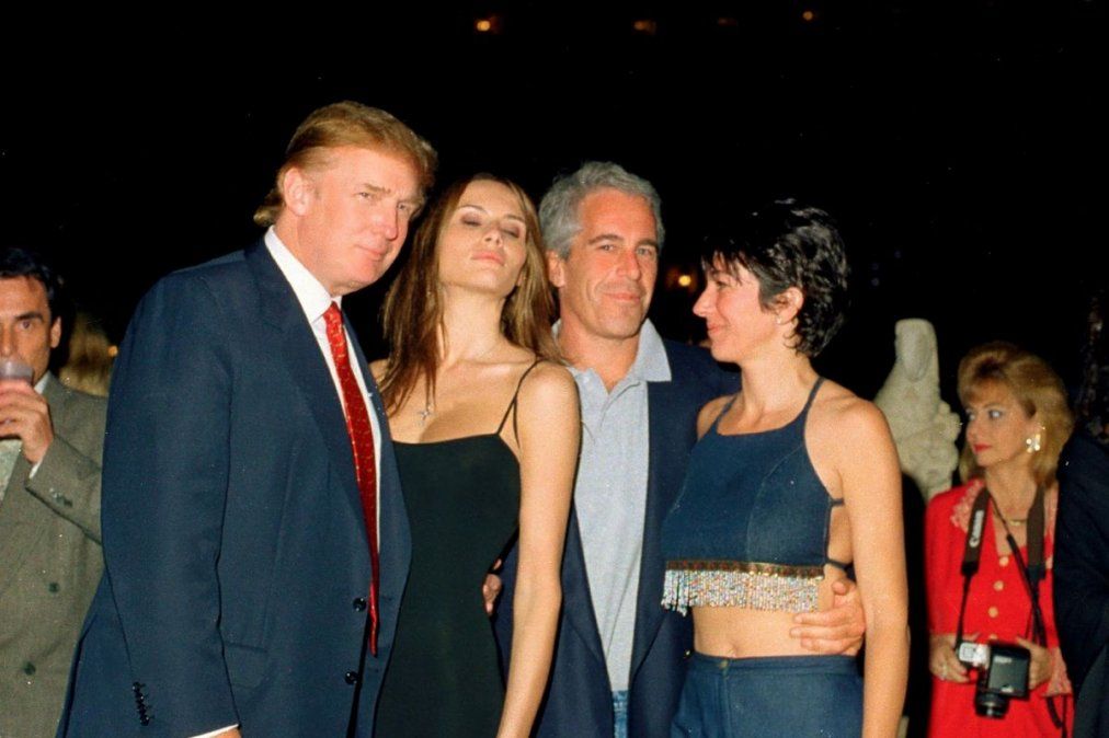 Jeffrey Epstein junto a Donald Trump