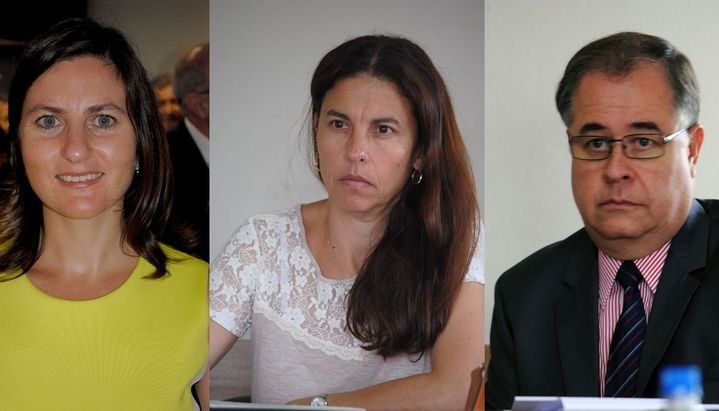 Magistrados Flores, Sadir y Kamada