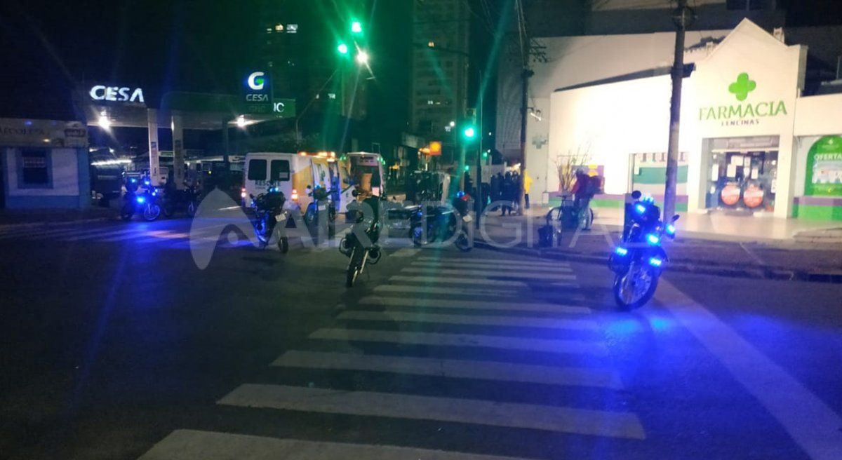 Accidente de tránsito en Rivadavia y Obispo Gelabert.