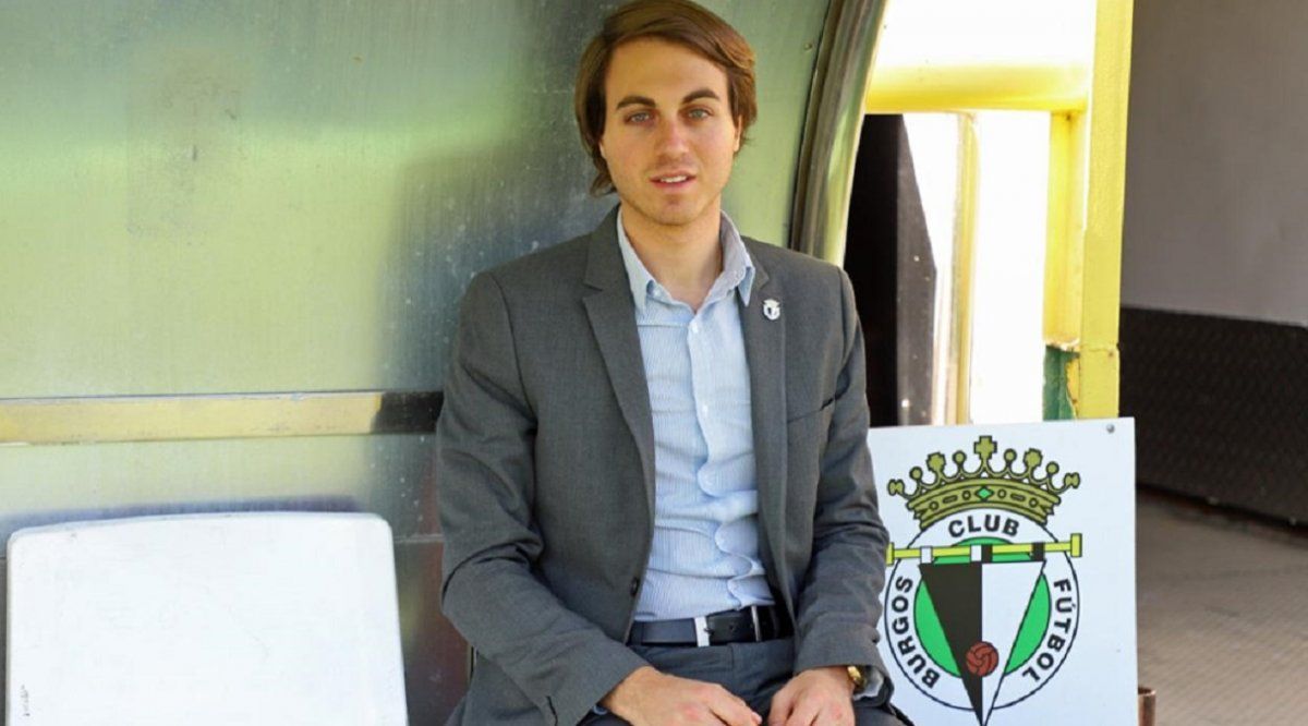 Franco Caselli, presidente de Burgos de España, es considerado el presidente más joven de un club del país ibérico.