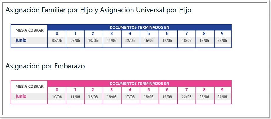 Para los beneficiarios de AUH y embarazo, el IFE se depositará según el calendario de cobro que informó Anses.