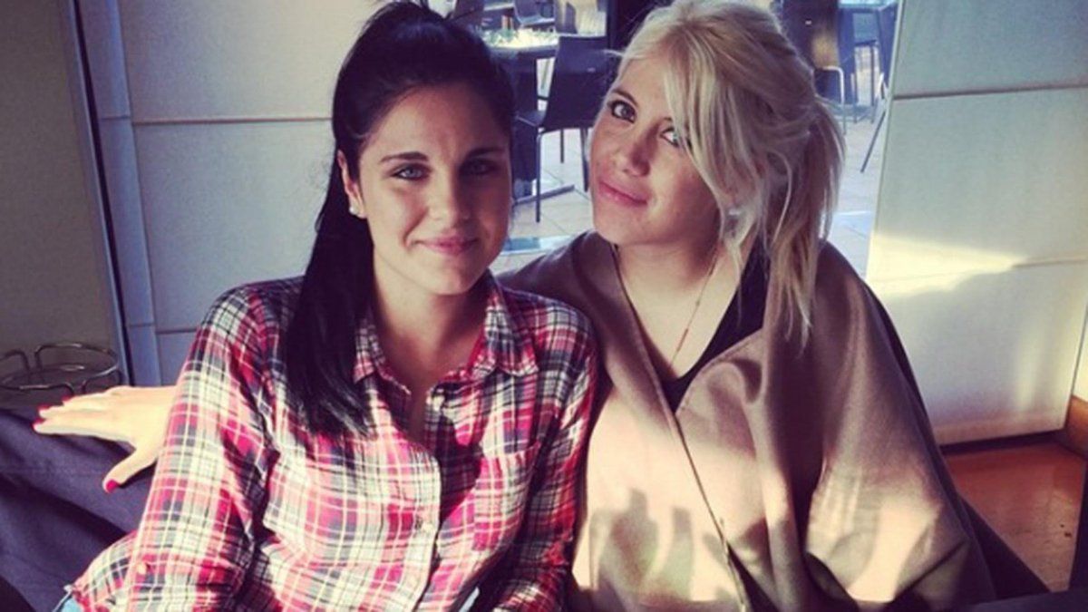 Ivana Icardi y su cuñada Wanda en sus mejores épocas.