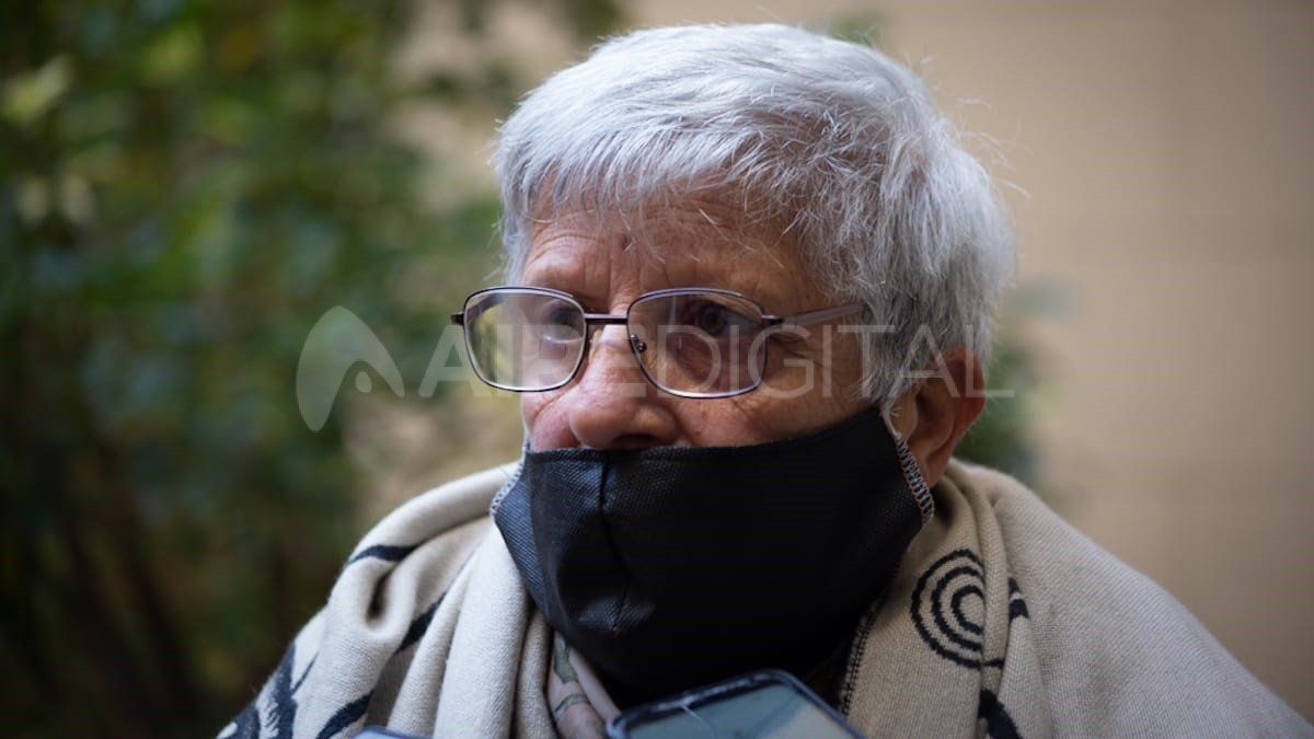 Zulema Bustamante, la madre de Lucas Pirovano estuvo en la audiencia en tribunales.