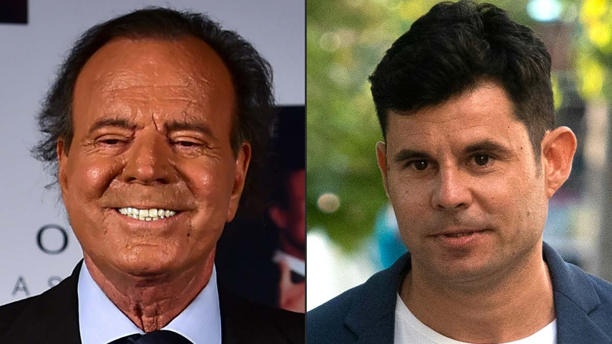Julio Iglesias y su hijo que reconoció luego de varios años.