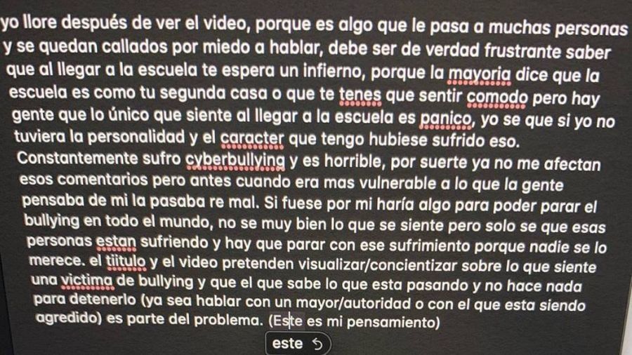 El mensaje de Solcito