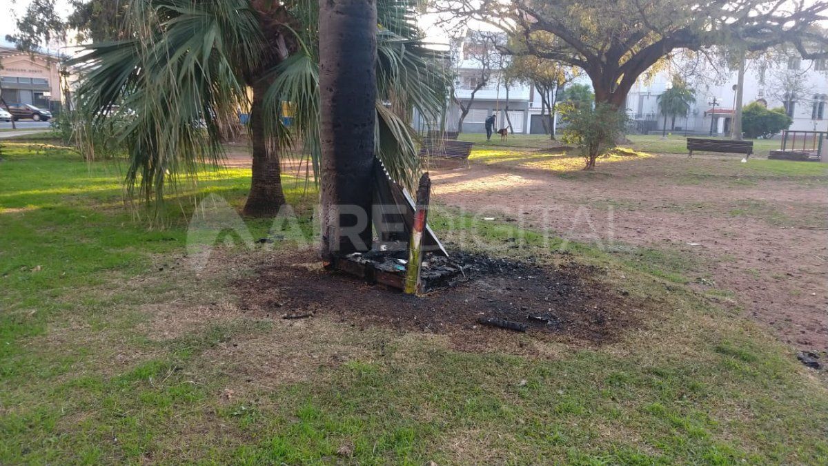 Los refugios fueron incinerados esta madrugada