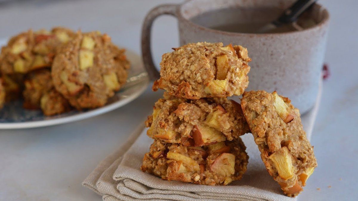 Masitas de manzana para disfrutar a la tarde.