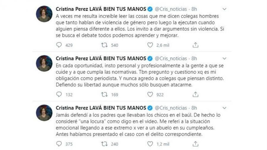 Tuits de Cristina Pérez
