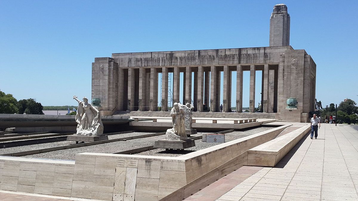 El Monumento a la Bandera en Rosario, donde cada año juran cientos de niños promesa a este símbolo nacional.