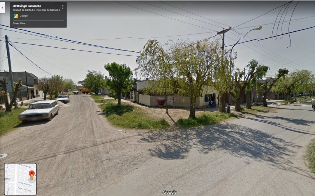 Ángel Casanello 3700 - la zona donde está ubicada la casa en la que se produjo el ataque