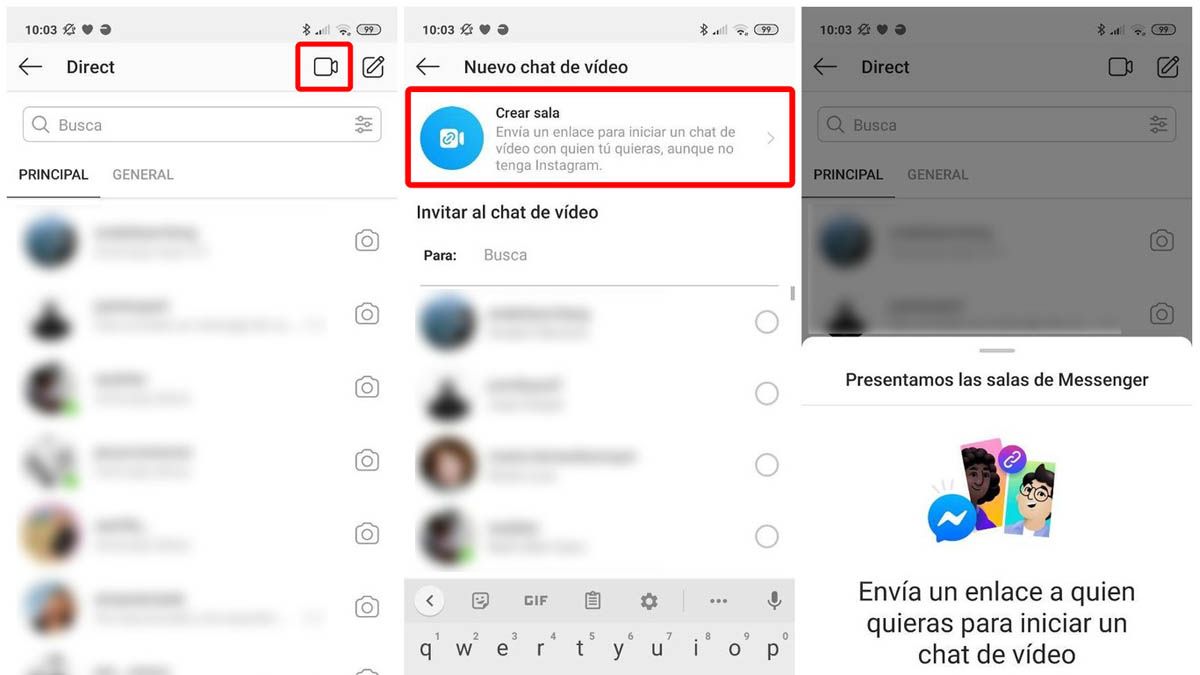 Cómo hacer videollamadas de hasta 50 personas en Instagram