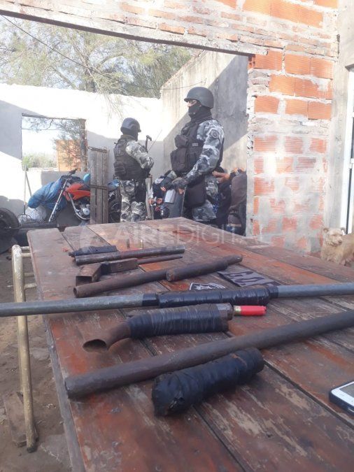 Elementos secuestrados en los allanamientos