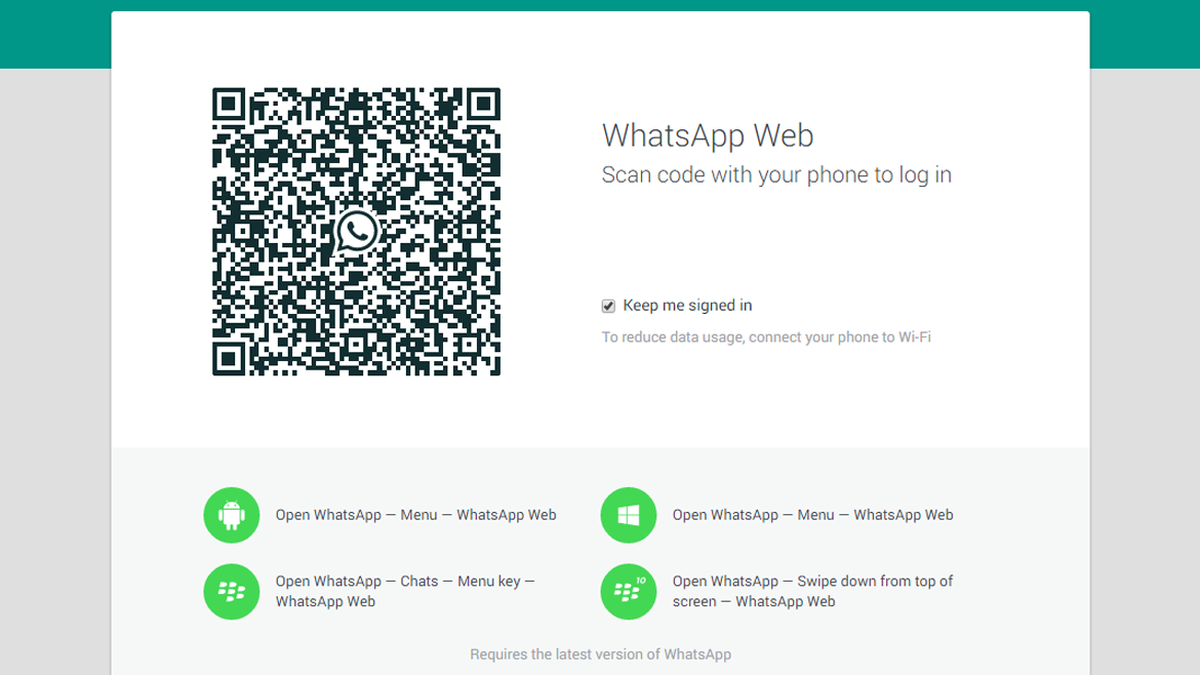 WhatsApp Web código QR
