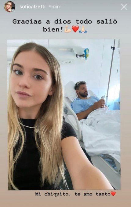 La novia del Kun Agüero subió una foto a su cuenta de Instagram.