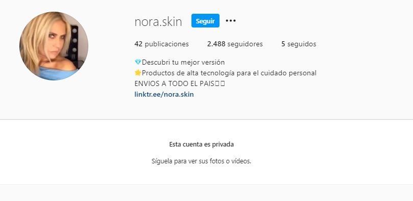 La mamá de Wanda y Zaira Nara se creó un perfil especial, que por ahora mantiene en privado.