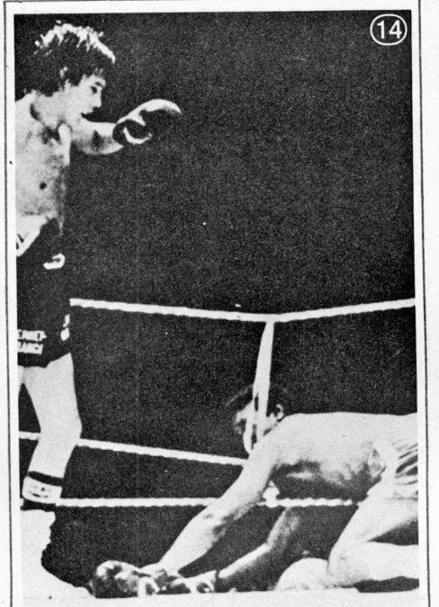 El momento clave del combate llegó en el 14° y penúltimo round, cuando Carlos lo tomó a Valdés viniendo hacia él y lo impactó con un impecable recto de derecha en el mentón. El colombiano cayó de rodillas sobre las cuerdas, donde recibió la cuenta de protección de 8 segundos. Escopeta ganó en fallo unánime: el árbitro Baldeyrou dio 146-144 y, los jueces, también franceses, Andre Bernier y Pierre Talayrac, 147-145 y 148-144, respectivamente.