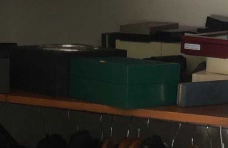 El placard del empresario donde guardaba el dinero - gentileza / Infobae