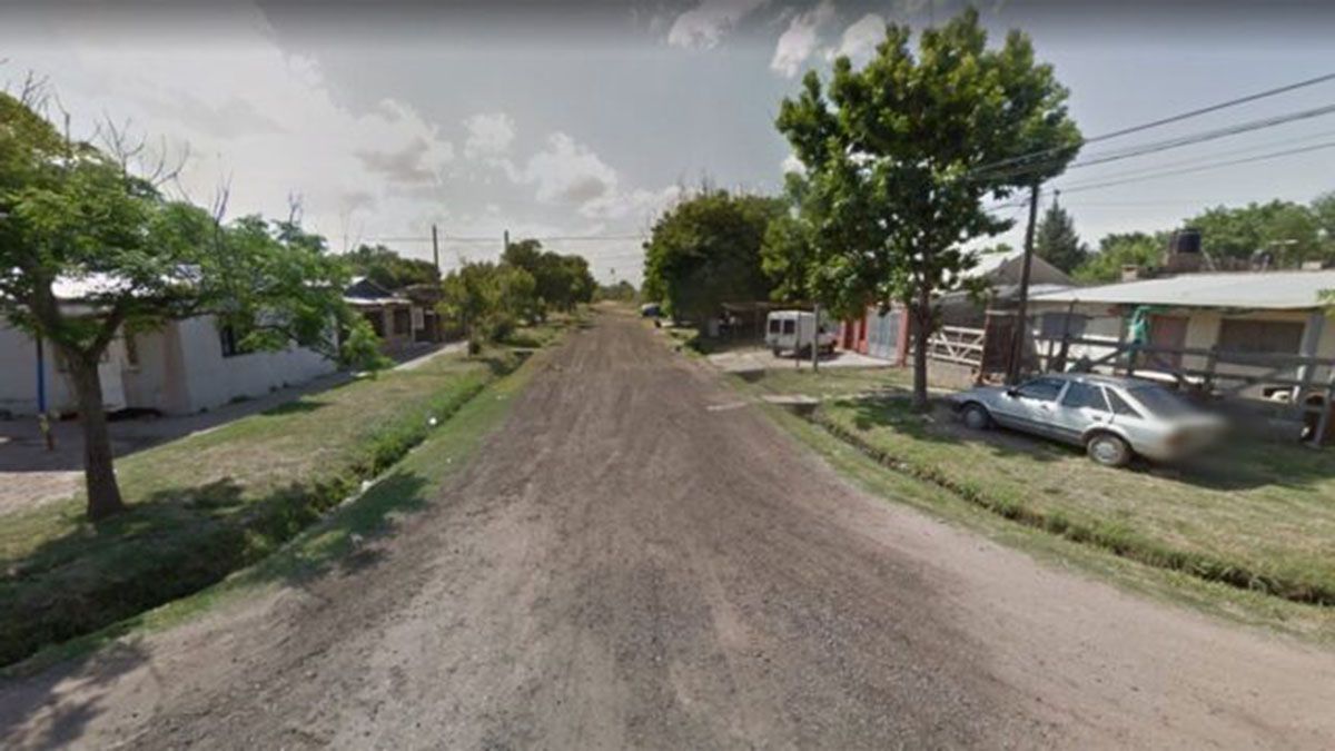 Lugar del crimen en Granadero Baigorria.