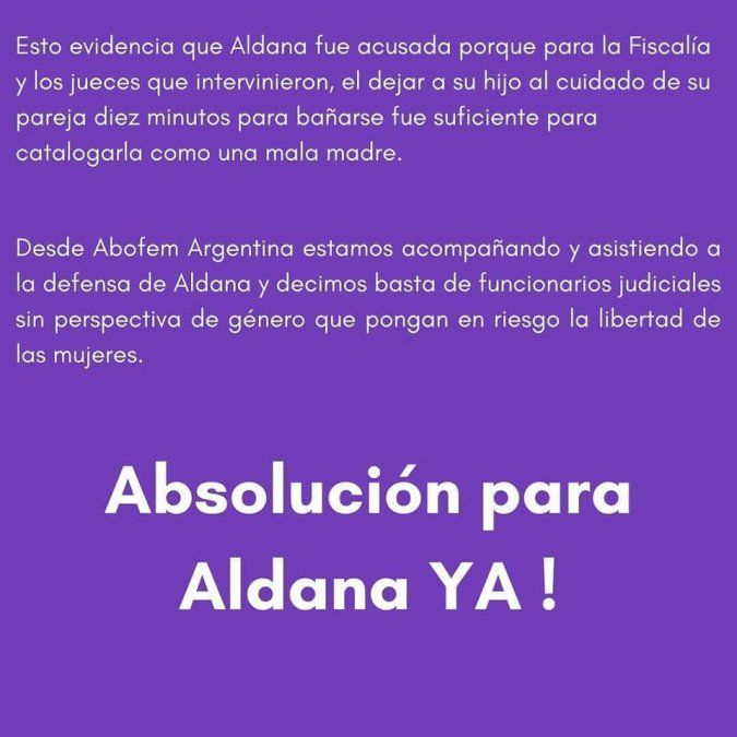 Comunicado de la asociación.