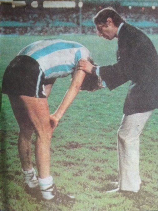 Gareca, junto a Bilardo en la selección argentina.