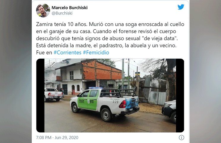 Encontraron a una nena ahorcada detuvieron a la madre, al padrastro y a la abuela