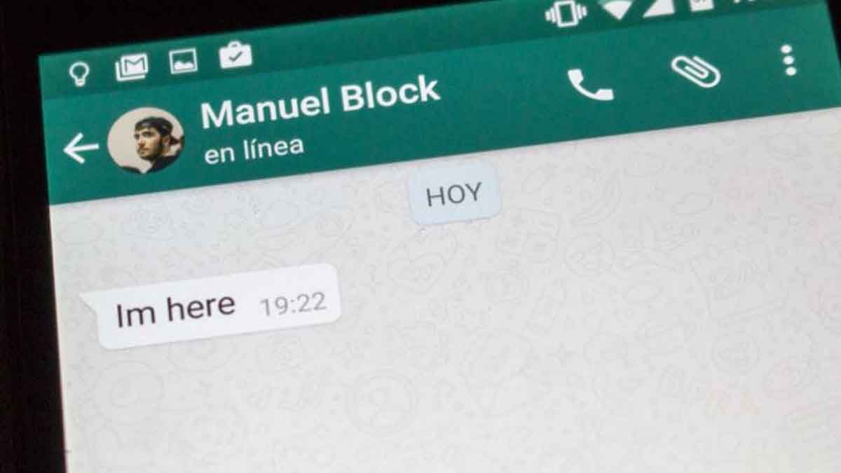 WhatsApp "En linea"