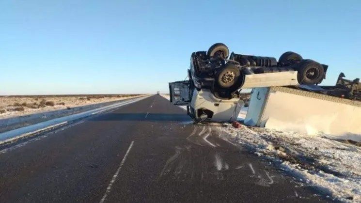 Una de las imágenes de cómo quedó el camión de "Renolito" tras el accidente