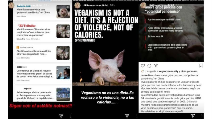 Captura de la historia de instagram