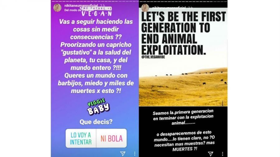 Captura de la historia de instagram