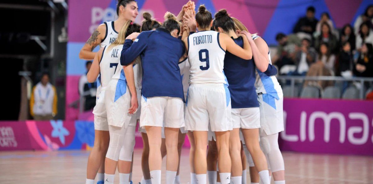 Las chicas del básquet, en los Juegos Panamericanos de Lima 2019.