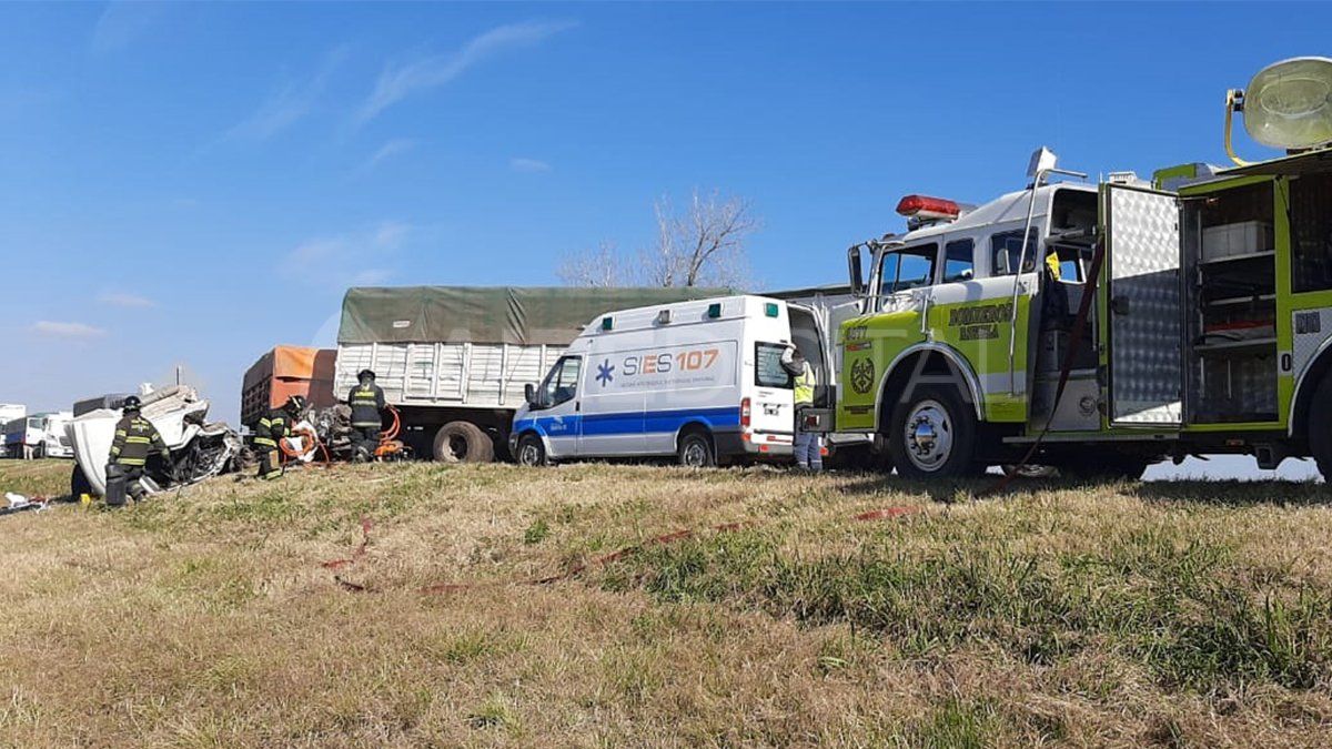 El tránsito estuvo cortado de manera total durante varios minutos.