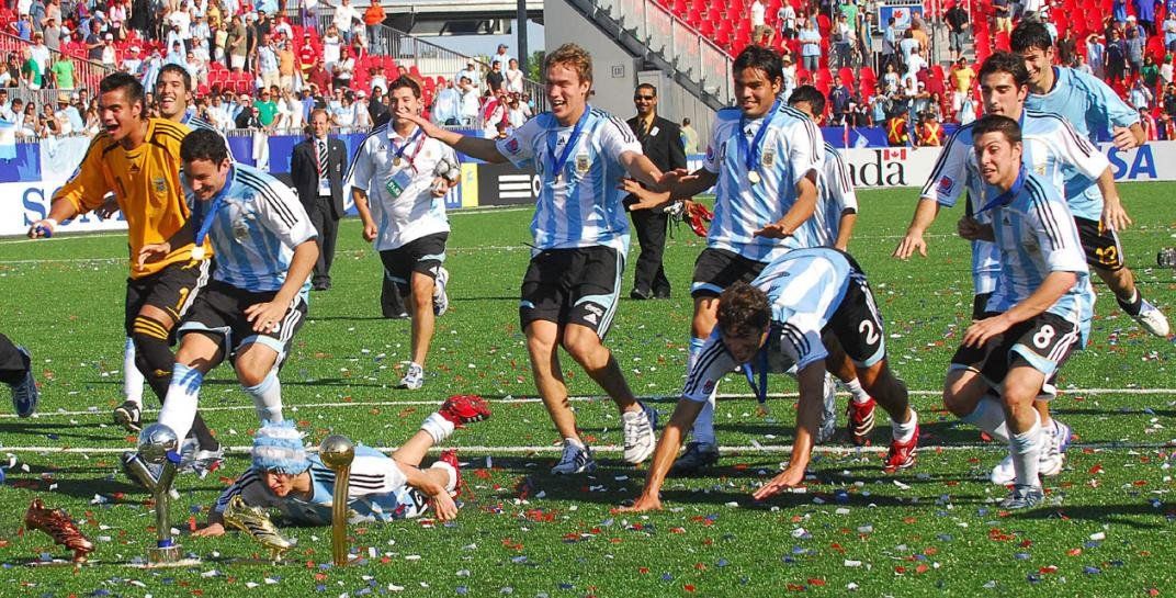 La última consagración juvenil de la selección argentina, en el Mundial Sub 20 de Canadá 2007.