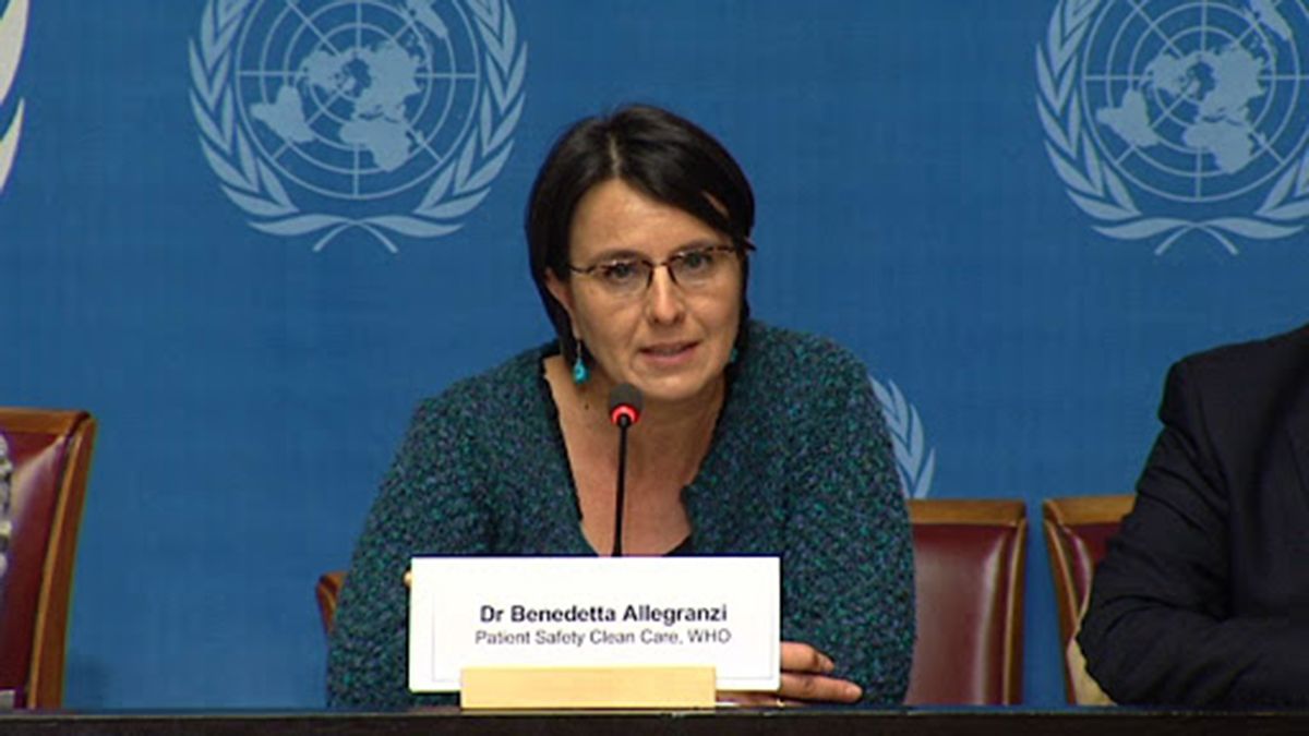 La doctora Benedetta Allegranzi, líder técnica de la OMS en control de infecciones.