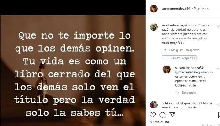 LA MAMÁ DE SAMANTA CASAIS LA SE EXPRESÓ A HORAS DE LA FINAL. - GENTILEZA: CLARÍN