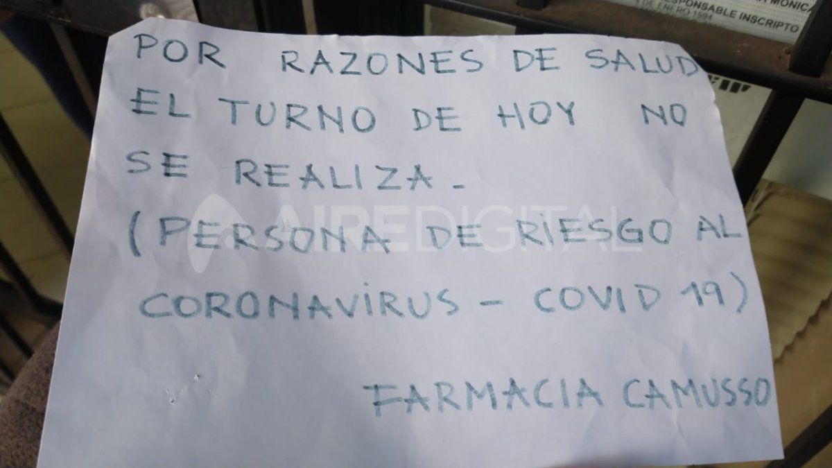 El cartel que generó confusión.