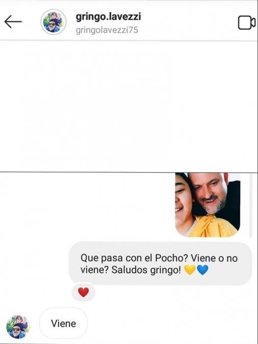 La confirmación de su llegada por parte de su hermano.