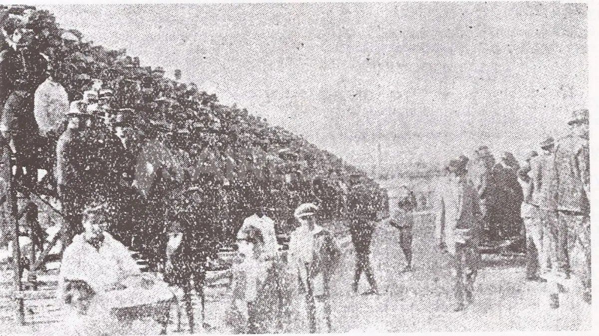 Viejo estadio de Colón, ubicado en inmediaciones de la vieja Estación Mitre.