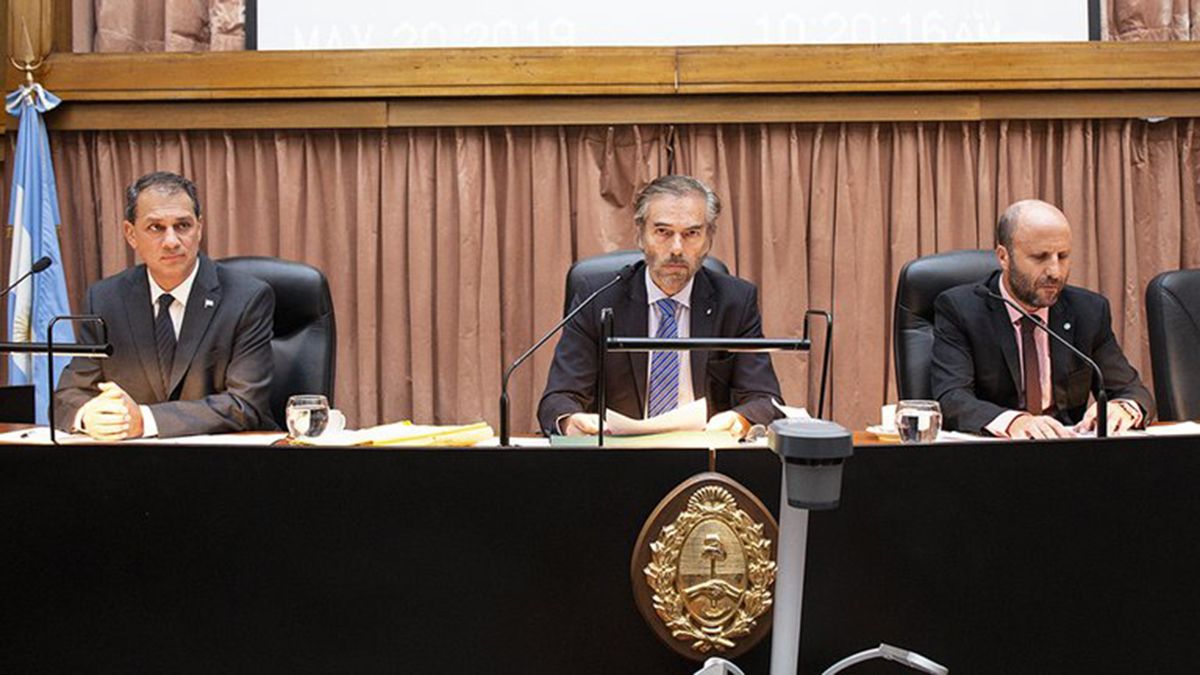 Los camaristas Mariano Borinsky, Gustavo Hornos y Javier Carbajo.