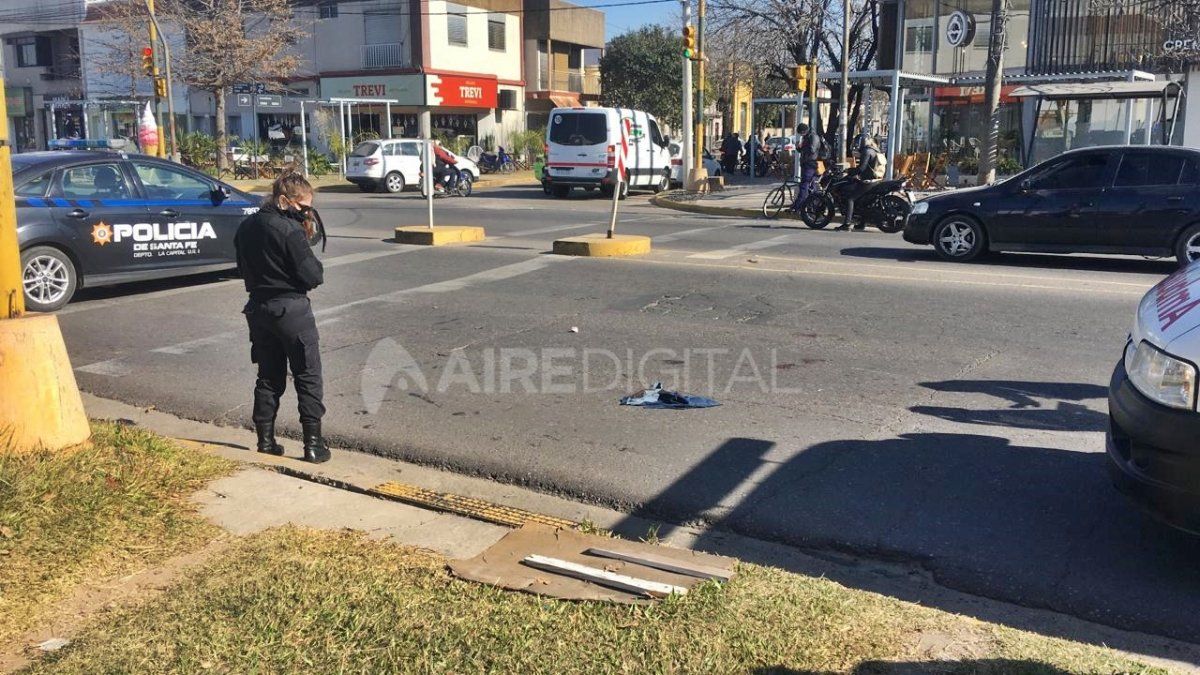 El tránsito en la zona quedó interrumpido por unos minutos, aunque luego se normalizó. 