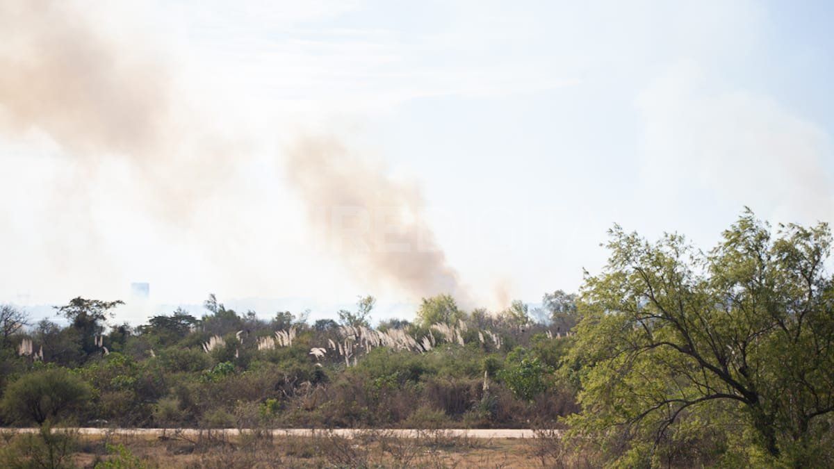 En solo dos semanas de julio, el área metropolitana de Santa Fe tuvo 72 incendios. Así se observaba desde Alto Verde.
