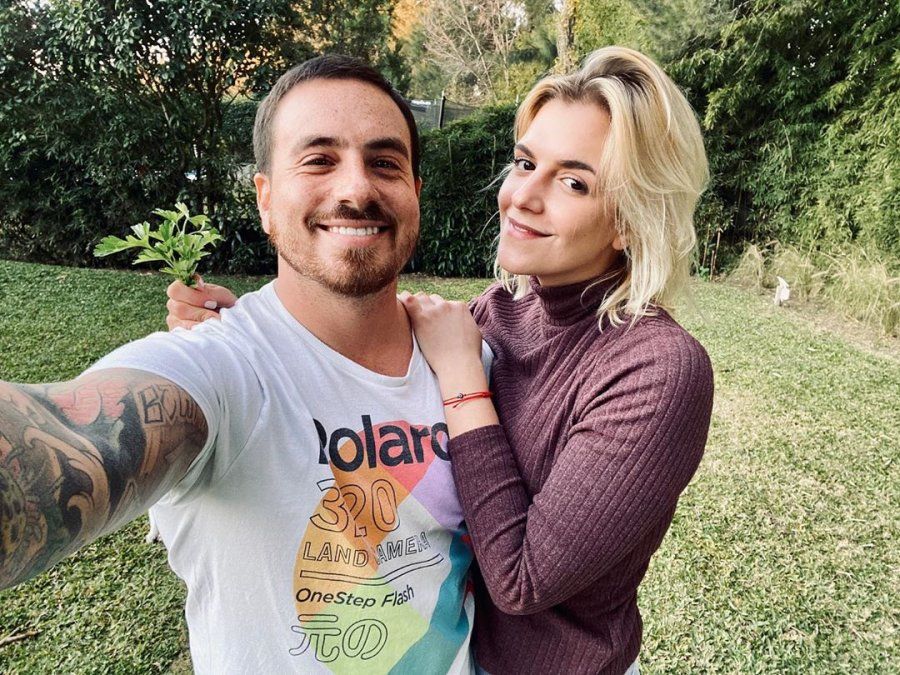 Fede Bal junto a Sofía Aldrey, su novia.