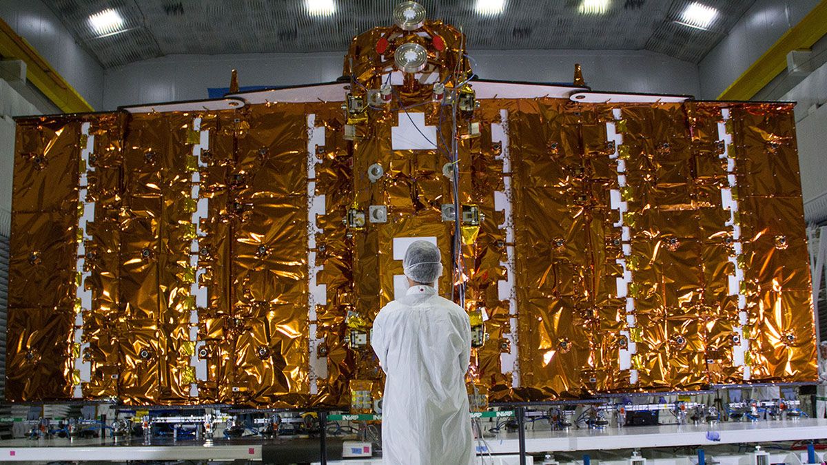 El satélite argentino Saocom 1B.