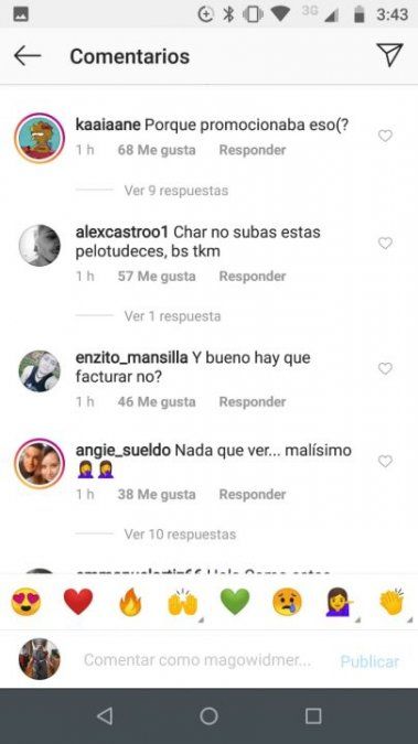 Captura de instagram