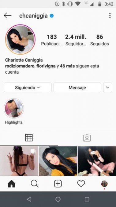 Captura de instagram