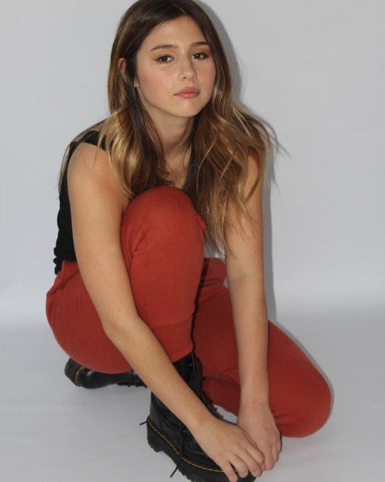 Delfina Moritán y su primera campaña como modelo.