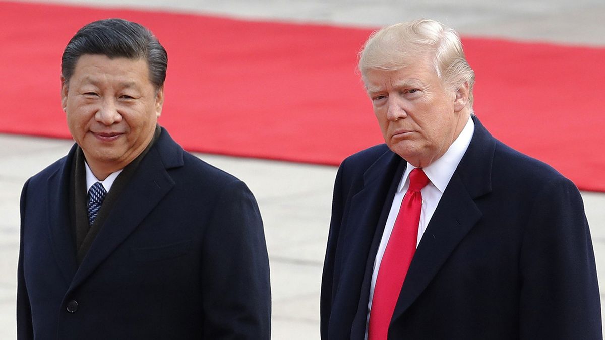 El presidente de China, Xi Jinping y el presidente estadounidense, Donald Trump.