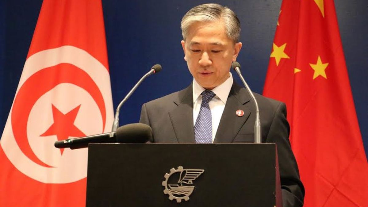 El portavoz del Ministerio de Asuntos Exteriores chino, Wang Wenbin.